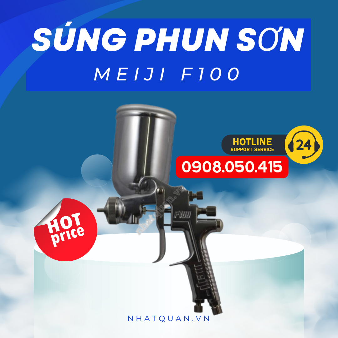 Đặt Hàng Súng Phun Sơn Meiji F100 Phan Thiết Giao Tận Nơi