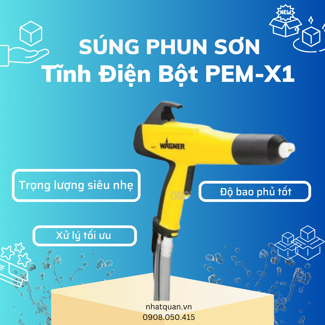 Súng Phun Sơn Tĩnh Điện Bột PEM-X1 Giá Bán Tại Tiền Giang