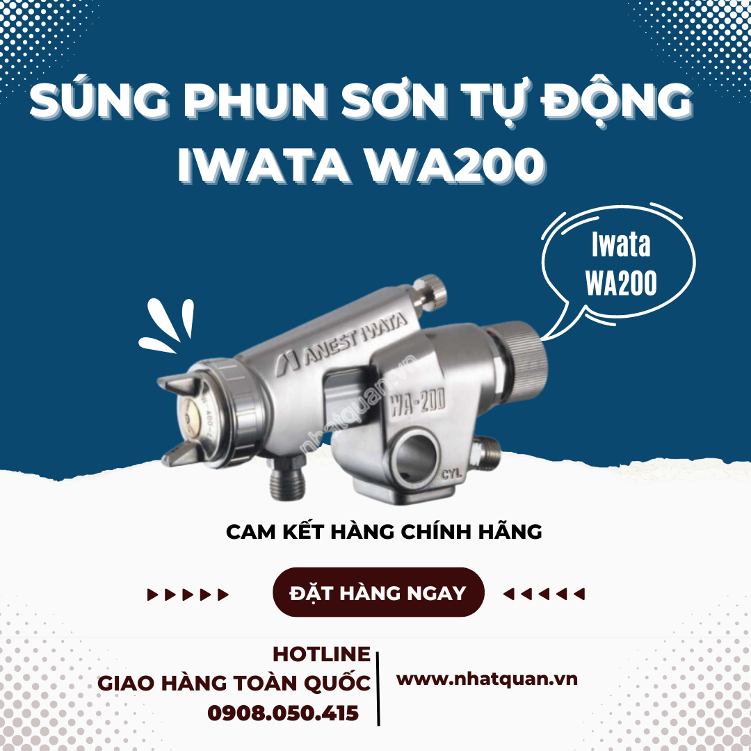 Mua Súng Phun Sơn Iwata W200 Kon Tum Giao Tận Nơi