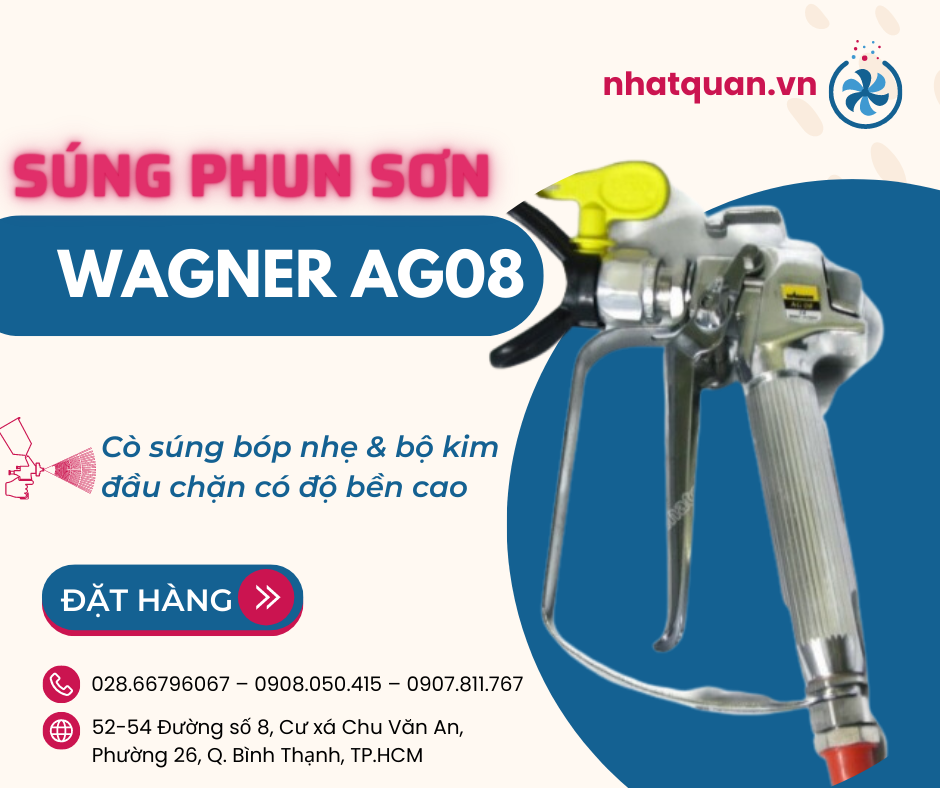 Báo Giá Súng Phun Sơn Wagner AG08 Ở Cần Thơ