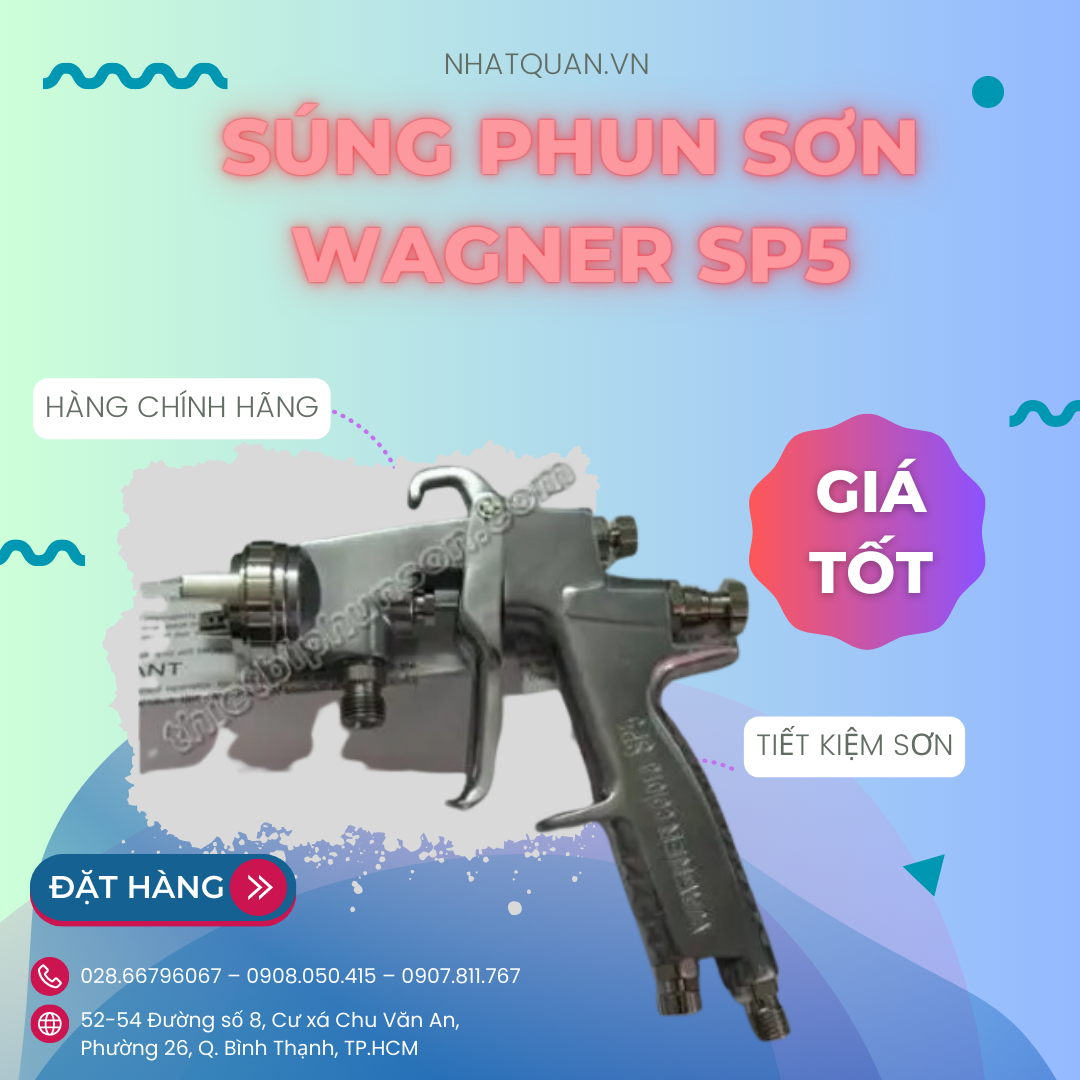 Súng Phun Sơn Wagner SP5 Giá Tốt Giao Nhanh Tận Nơi Tại Sóc Trăng