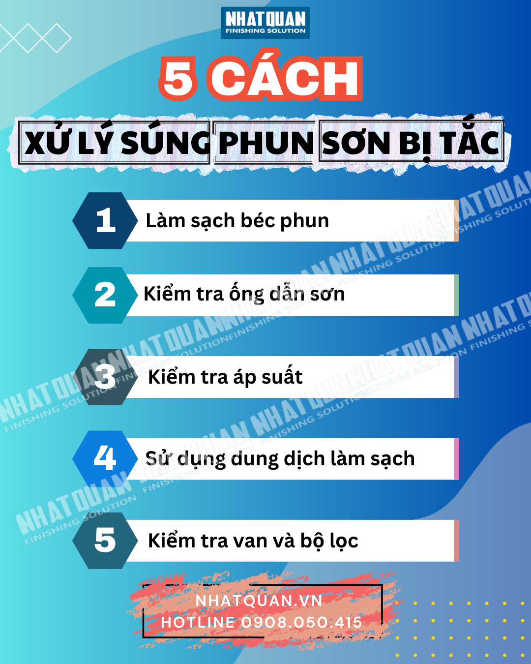 Cách Xử Lý Súng Phun Sơn Bị Tắc